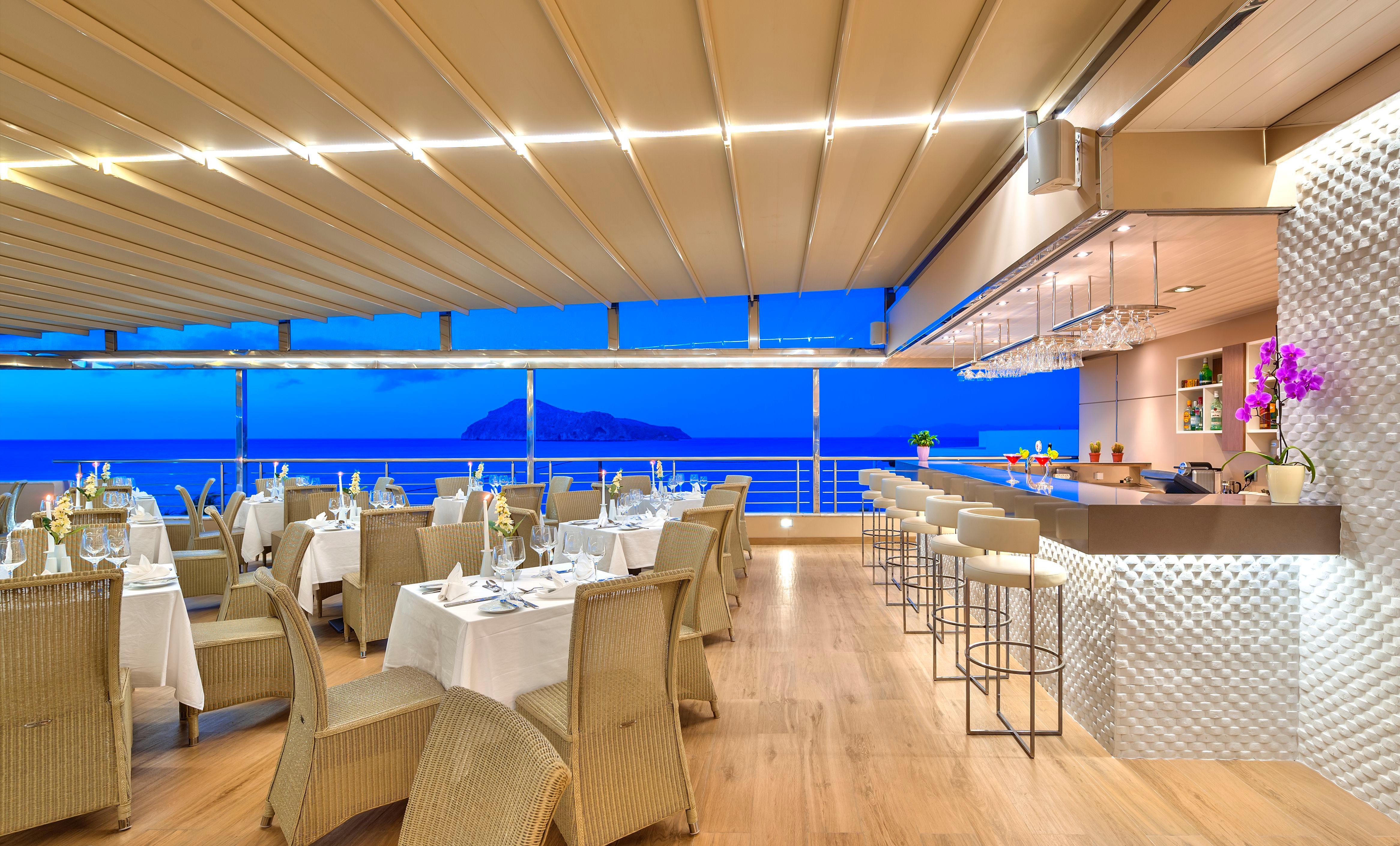 普拉塔尼亚斯港海滩度假酒店及Spa中心 Platanés 外观 照片 The restaurant