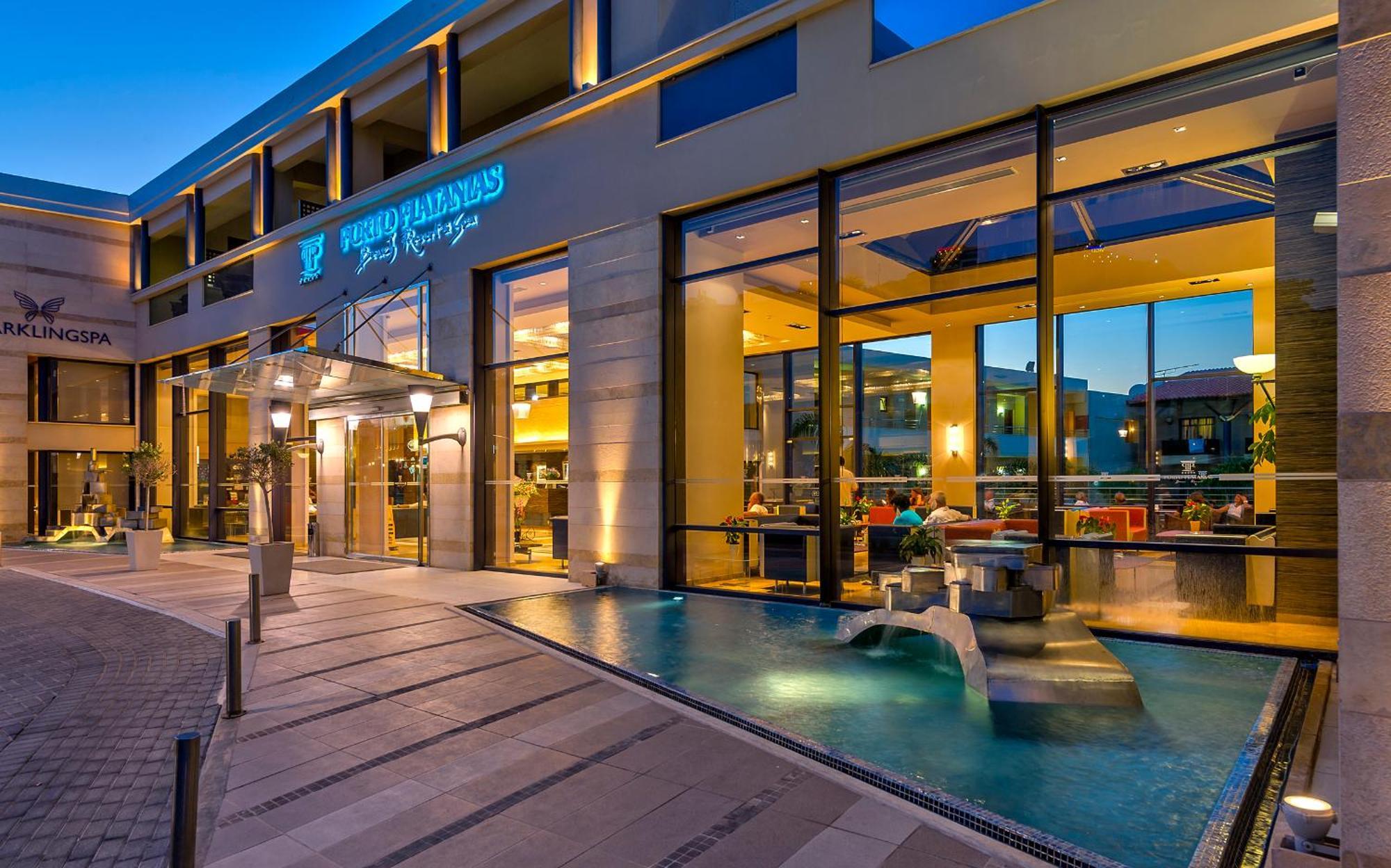 普拉塔尼亚斯港海滩度假酒店及Spa中心 Platanés 外观 照片 The Astir Beach Hotel